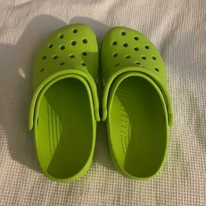 lime green crocs